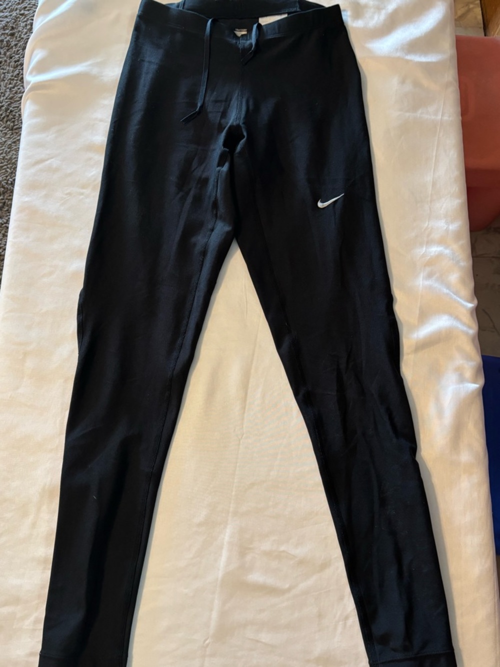 Nike Black Kids' Athletic Leggings with White Swoosh